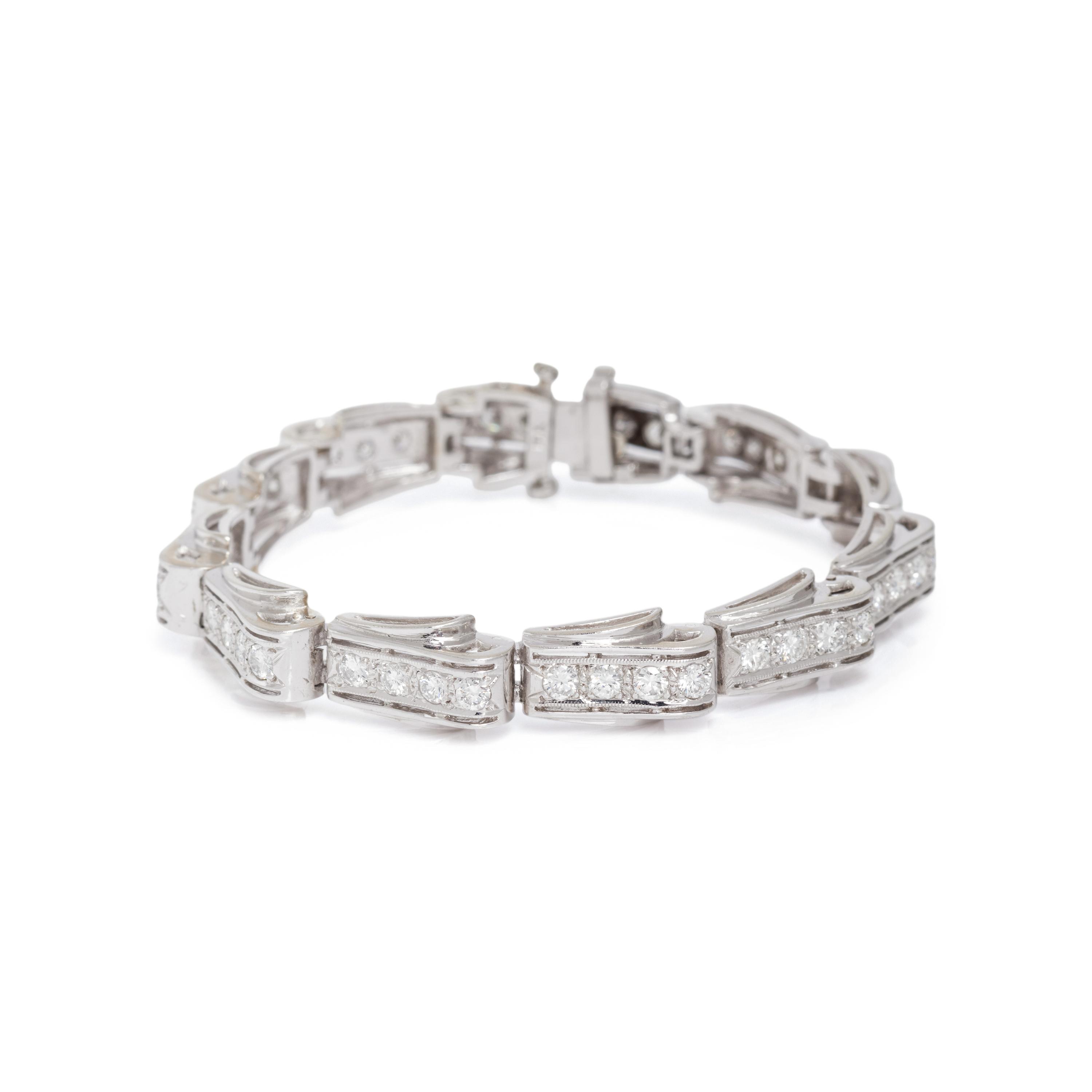 WHITE GOLD AND DIAMOND BRACELET