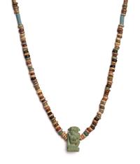 Two Egyptian Faience and Bead Necklaces