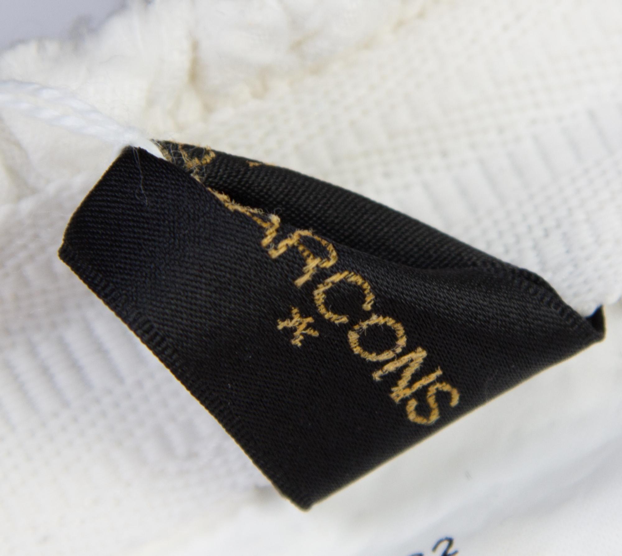 A Comme des Garcons White Cotton Skirt Ensemble, Size M.