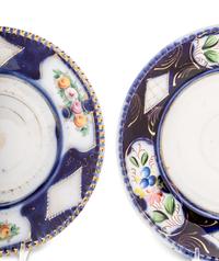 A Group of Two Russian Porcelain Chargers Made for the Turkish Market