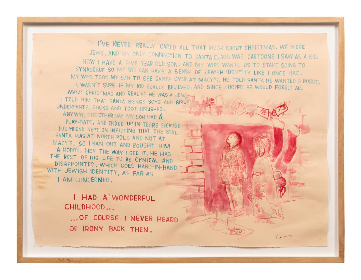 Untitled (I had a wonderful childhood ), 2006, Untitled (sometimes I wonder...), 2005 , and Untitled (Miller A little higher) , 2006 (a group of three works)