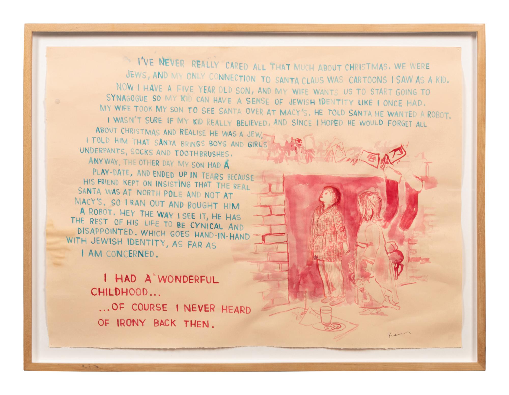 Untitled (I had a wonderful childhood ), 2006, Untitled (sometimes I wonder...), 2005 , and Untitled (Miller A little higher) , 2006 (a group of three works)