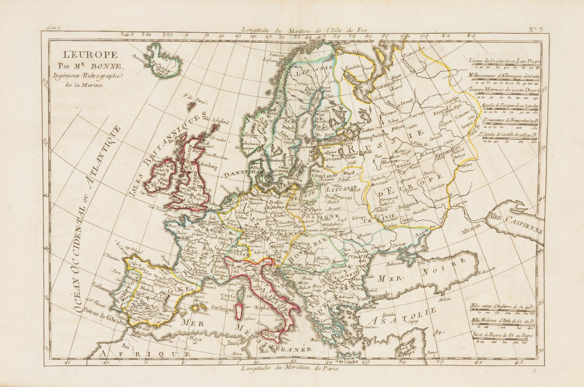 BONNE, Rigobert (1727-1794) - Guillaume RAYNAL (1713-1796)