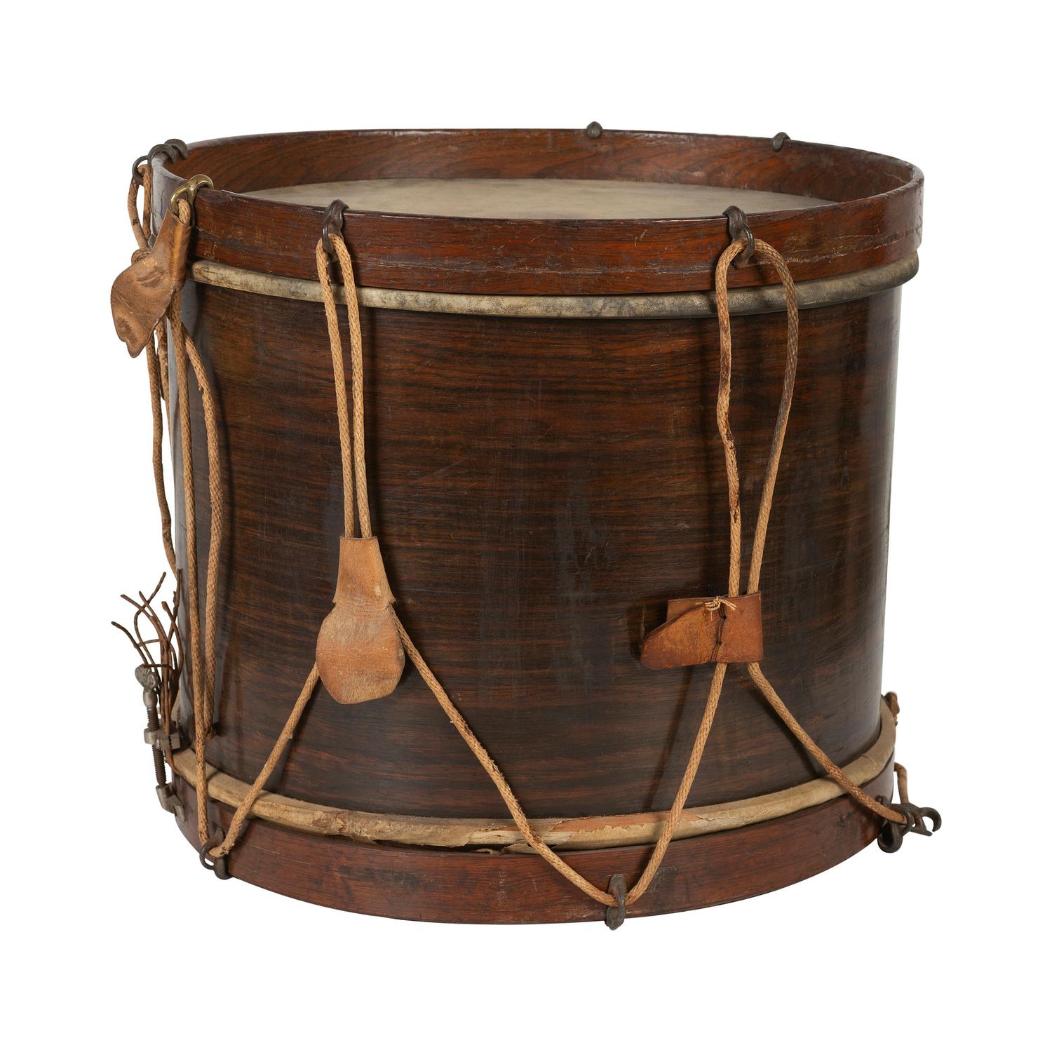Civil War-era William Hall & Son Field Drum Presented to Priv. John Stephenson by Officers of the 48th NY Infantry
