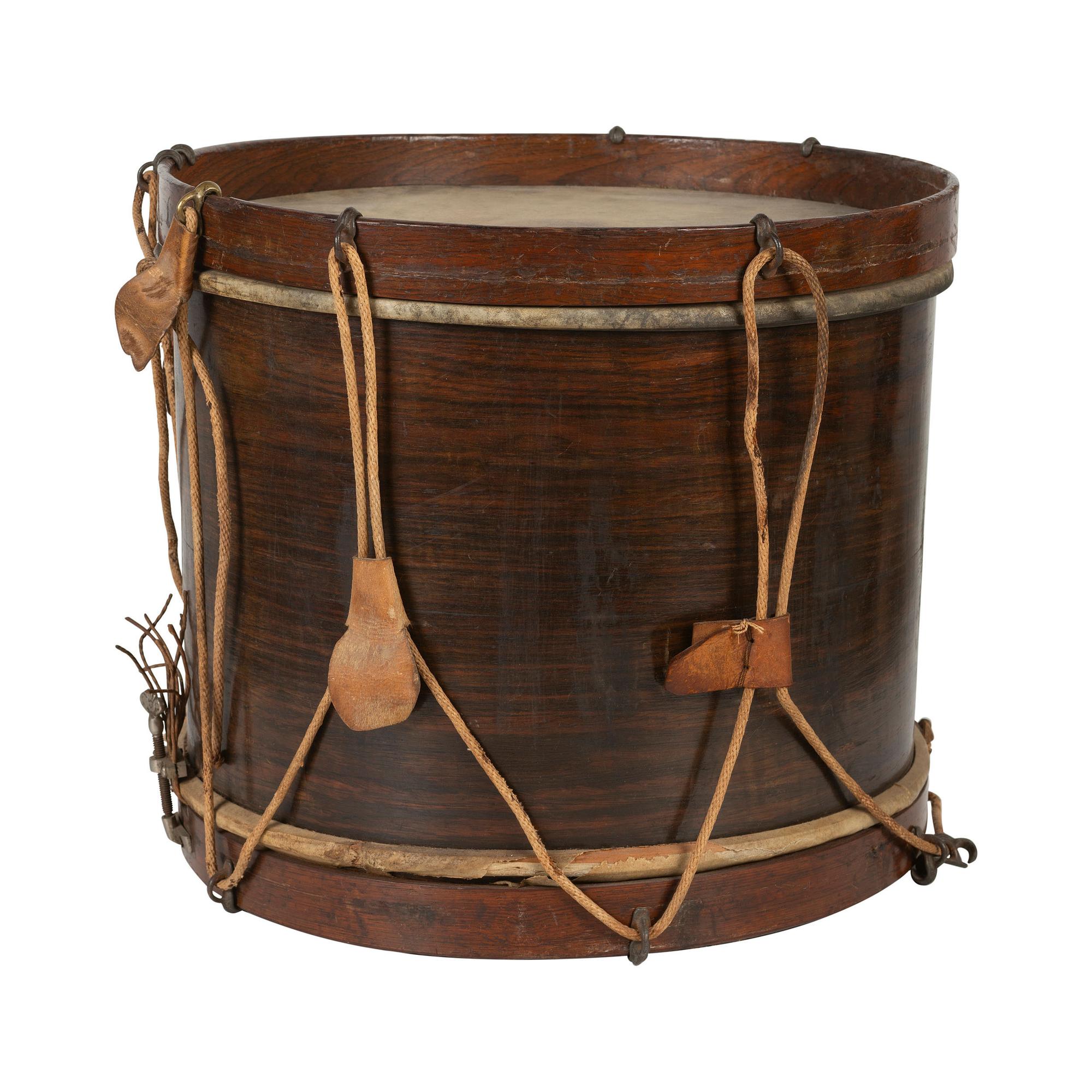 Civil War-era William Hall & Son Field Drum Presented to Priv. John Stephenson by Officers of the 48th NY Infantry
