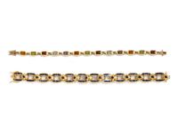 A Collection of Yellow Gold and Gemstone Bracelets,