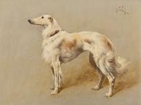 Arthur Wardle (British, 1864-1949) — Portrait of a Borzoi