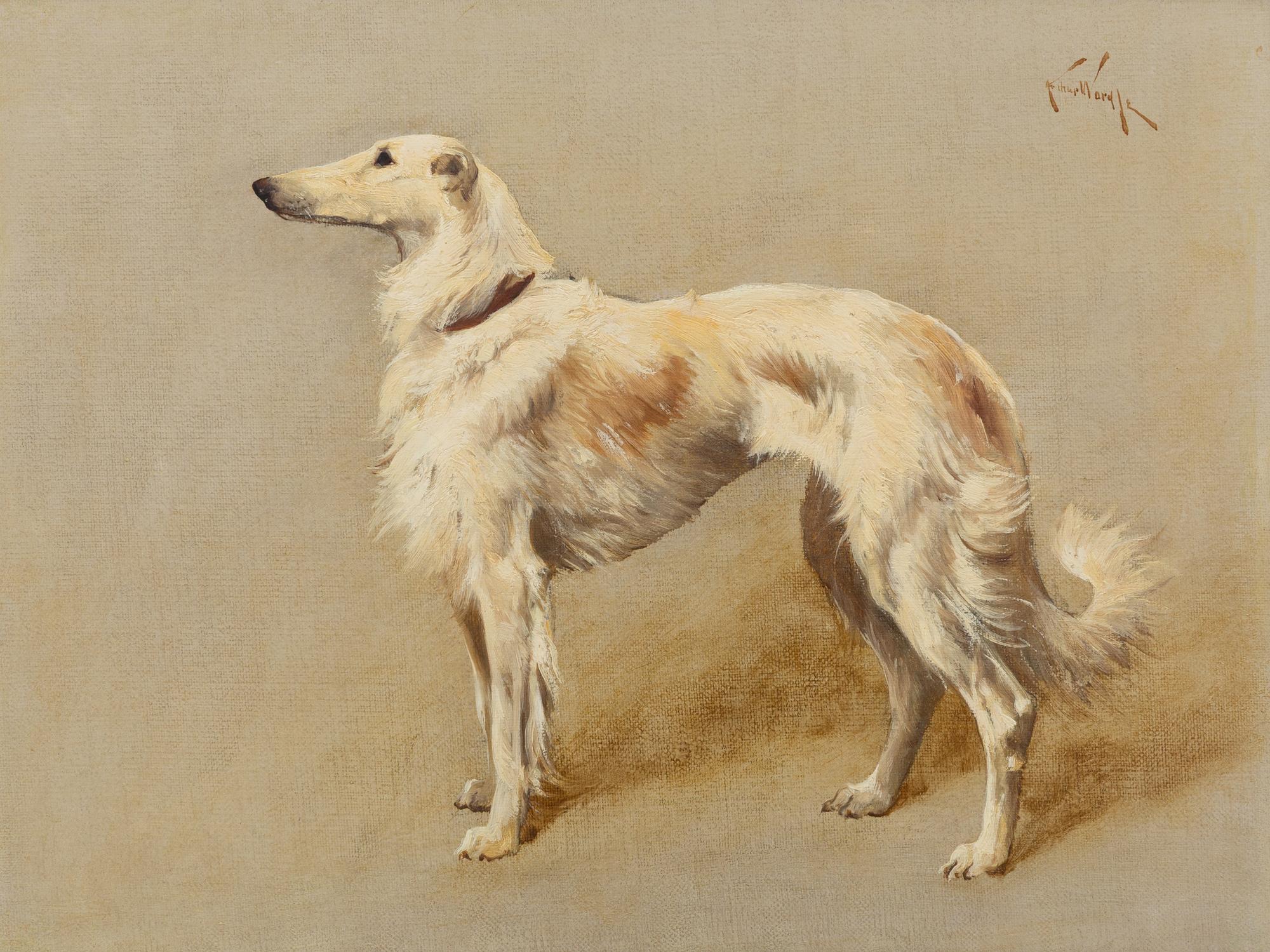Arthur Wardle (British, 1864-1949) — Portrait of a Borzoi