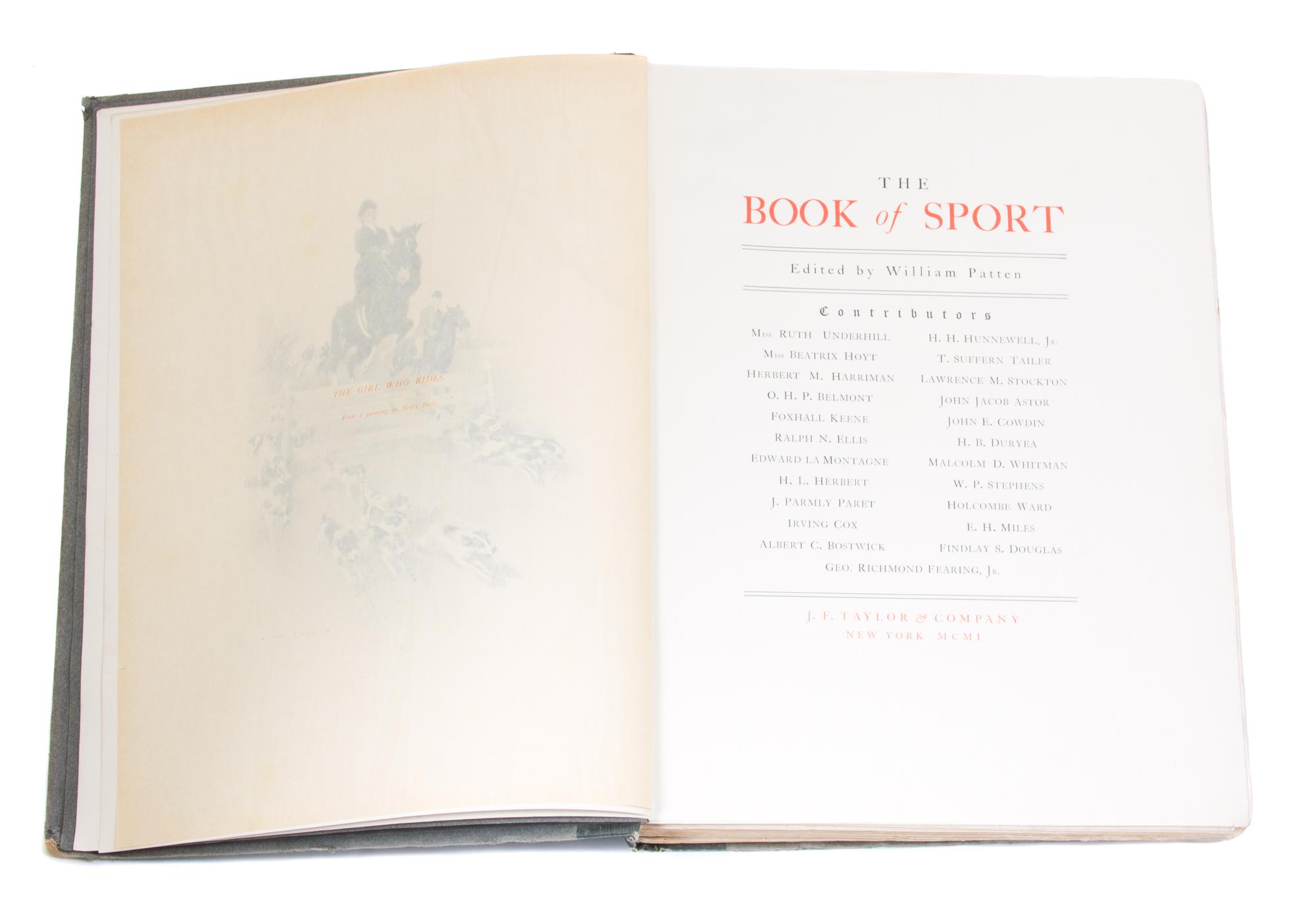 PATTEN, William (1868-1936). The Book of Sport.