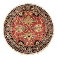 A Round Wool Rug