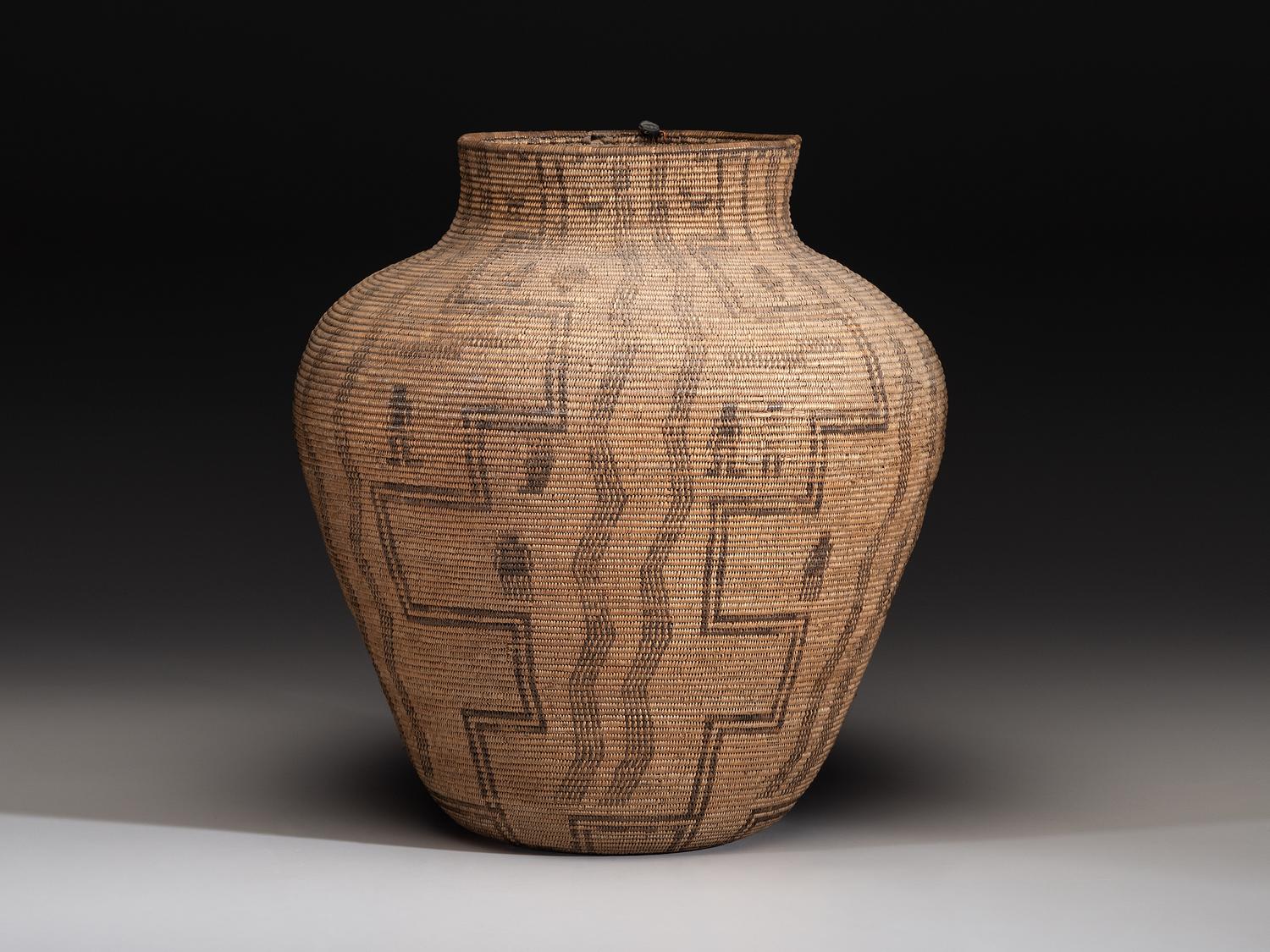 Apache Figural Basketry Olla
