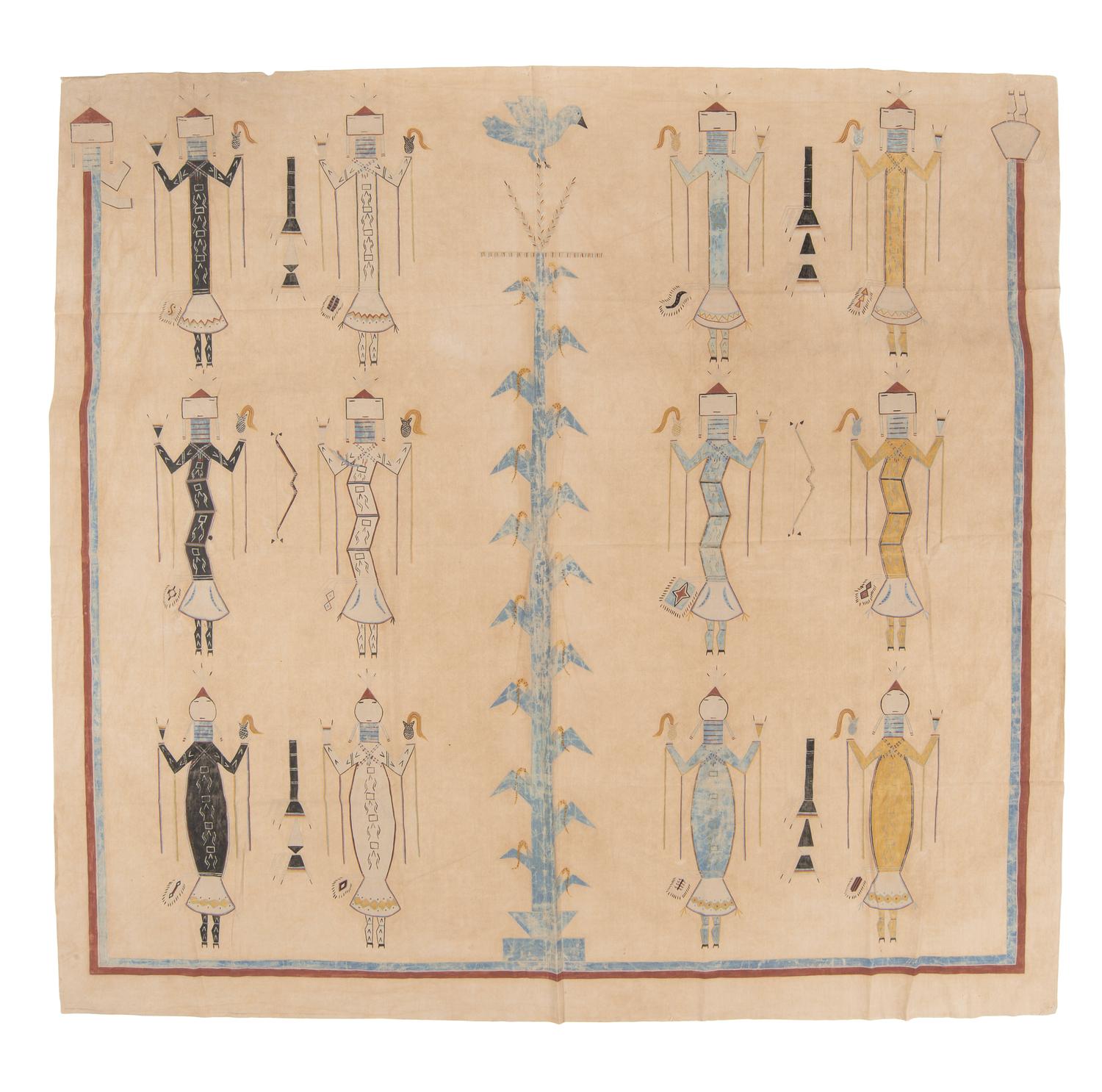 Navajo Muslin Memory Aid, From the Shootingway