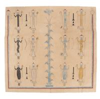 Navajo Muslin Memory Aid, From the Shootingway