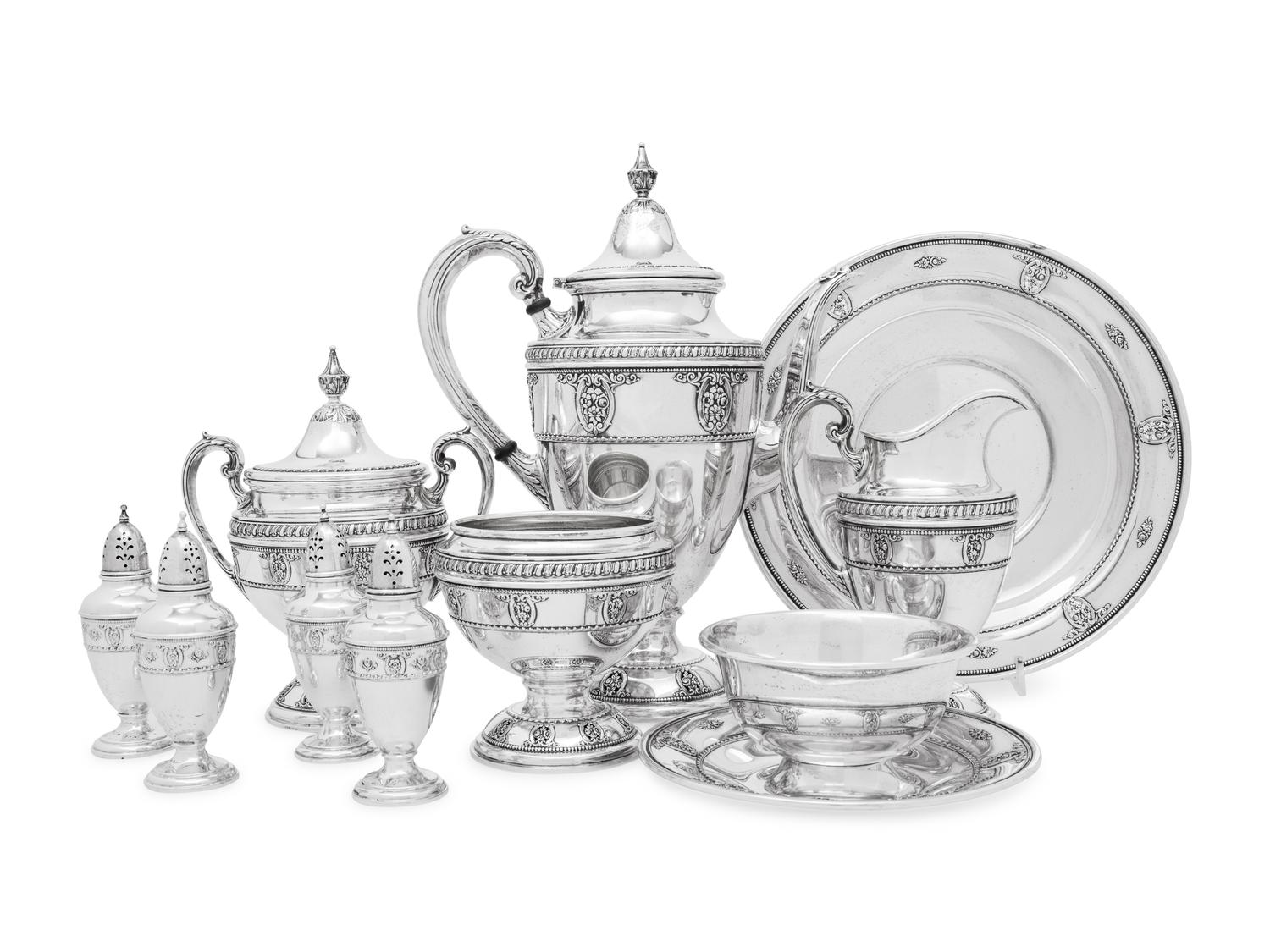 A Collection of American Silver Holloware Articles