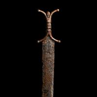 A Celtic Iron Anthropomorphic Sword