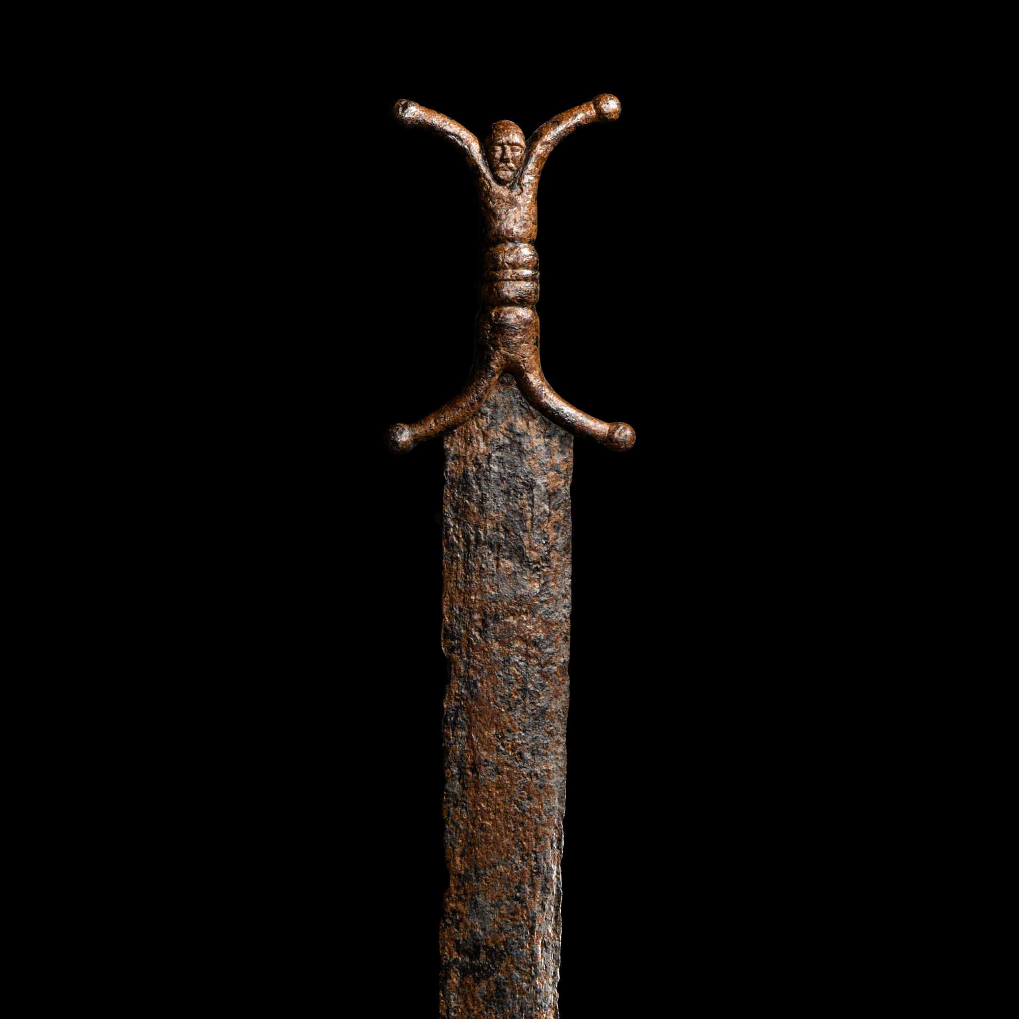 A Celtic Iron Anthropomorphic Sword