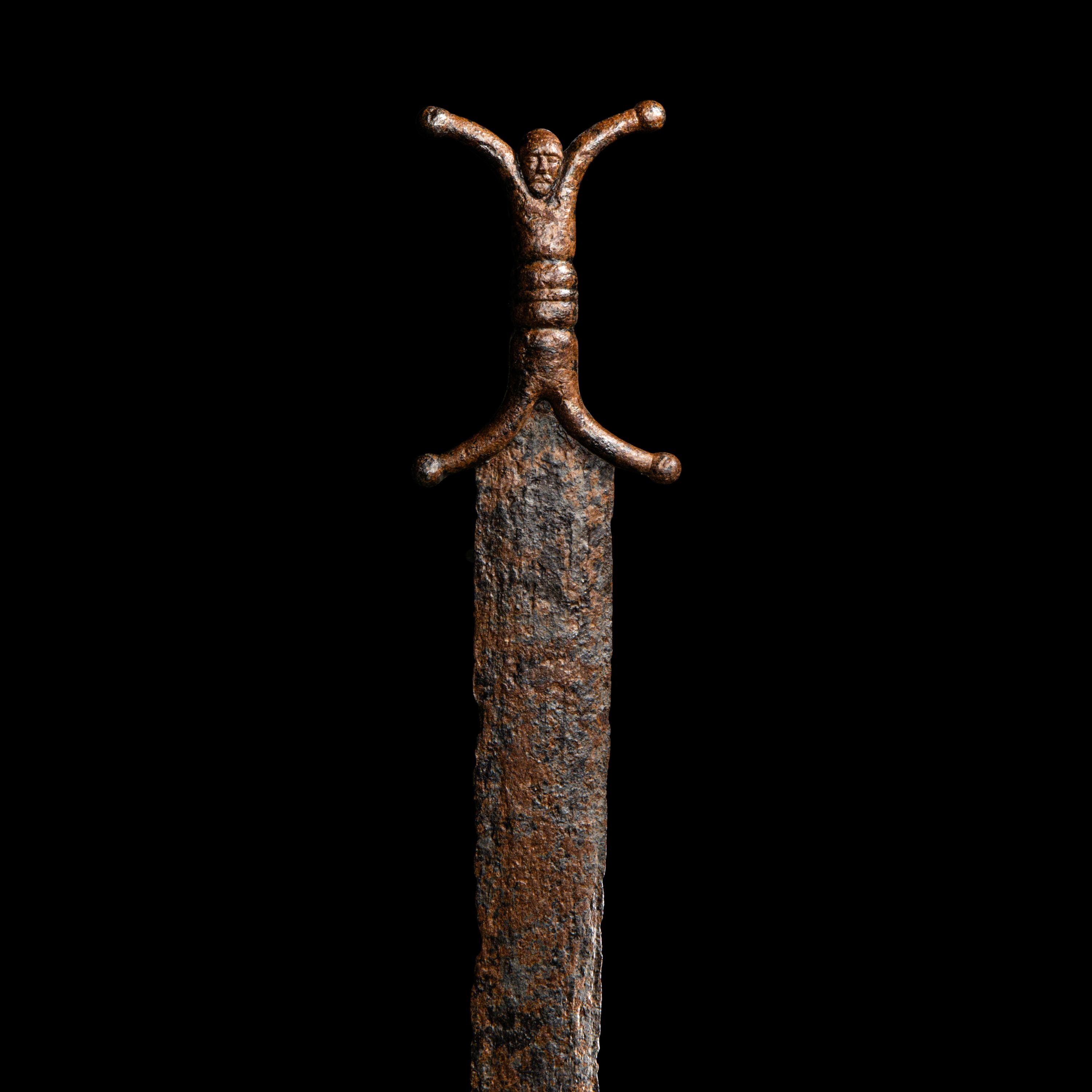 A Celtic Iron Anthropomorphic Sword