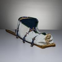 Cheyenne Full-Size Beaded Hide Cradle