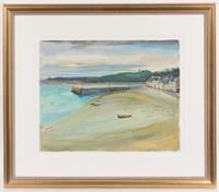 Pierre Marie Duclos, (20th century), #12 Boats Beached in Town, c. 1970