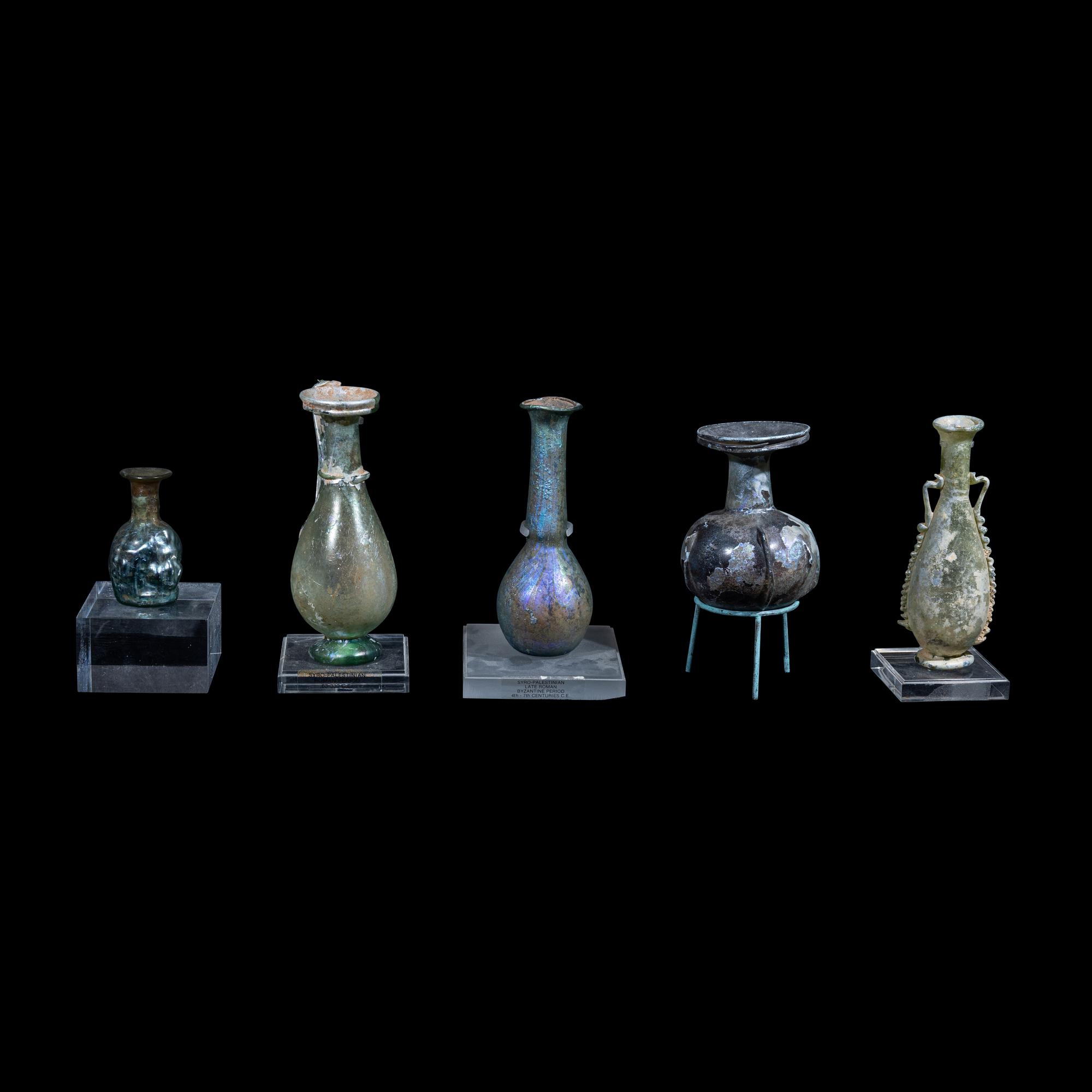 Five Roman Glass Vessels