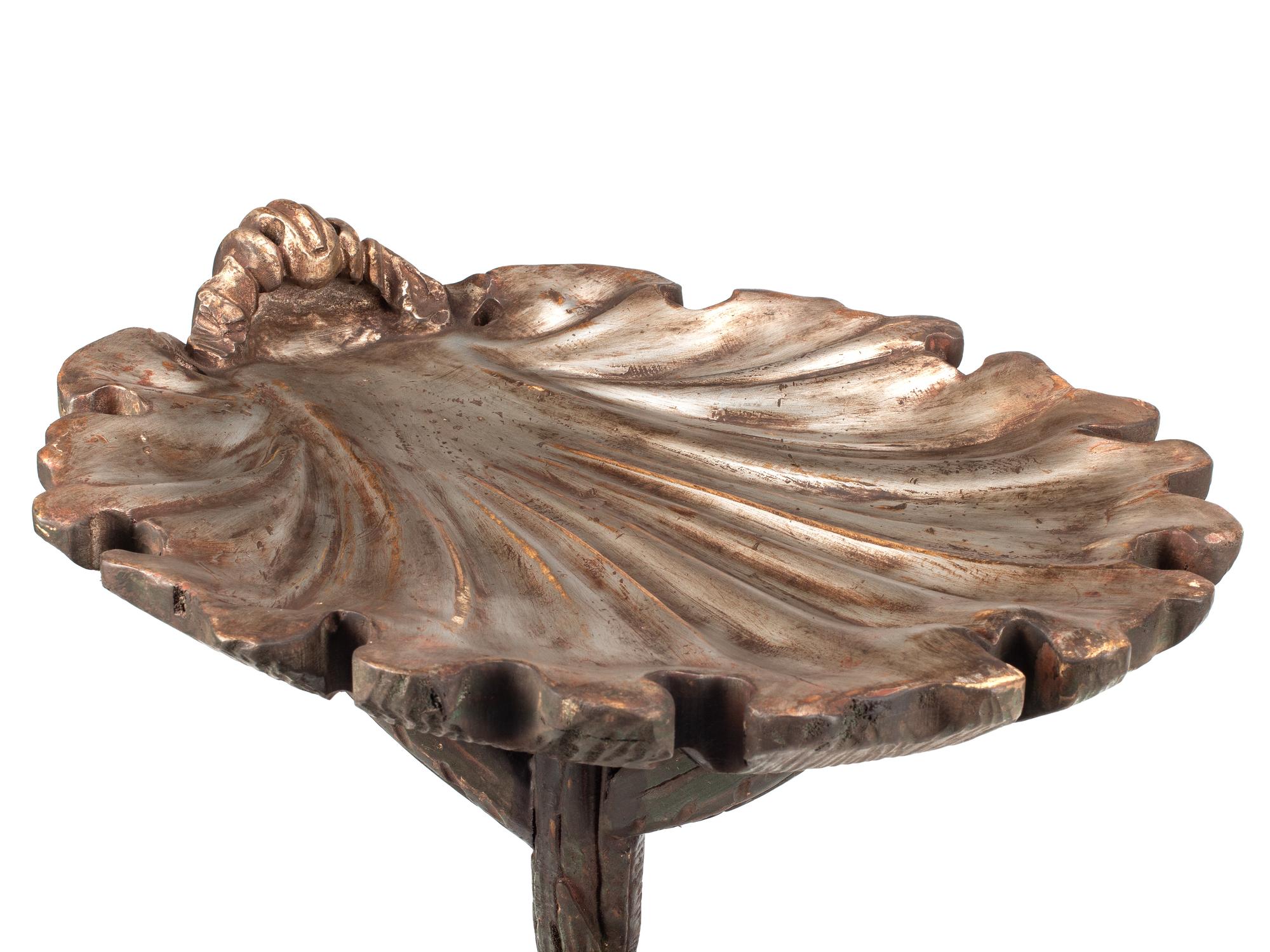 A Pair of Venetian Grotto Style Paint Decorated Stands