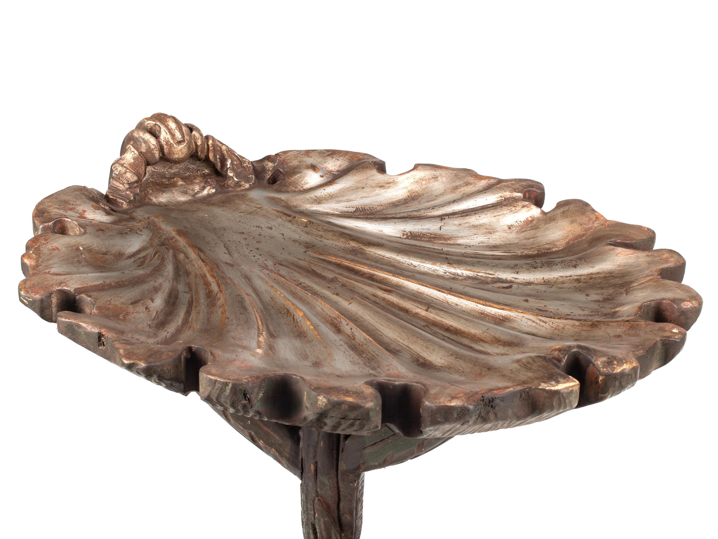 A Pair of Venetian Grotto Style Paint Decorated Stands