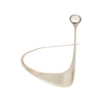 Georg Jensen, Vivianna Torun Bülow-Hübe, Sterling Silver and Moonstone Brooch
