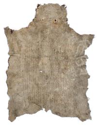 A Northern Plains Buffalo Robe First: approximately 82 x 65 inches.