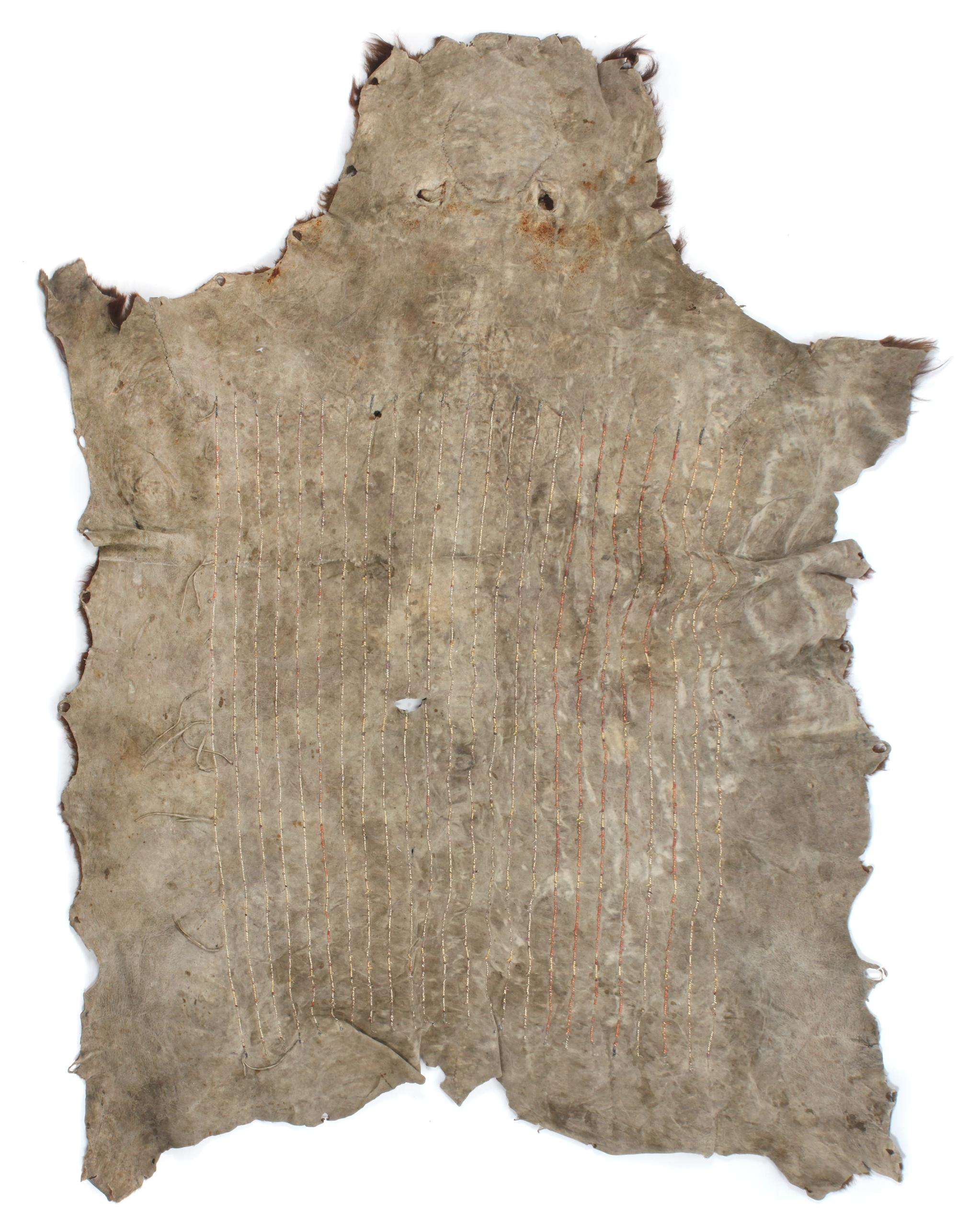A Northern Plains Buffalo Robe First: approximately 82 x 65 inches.