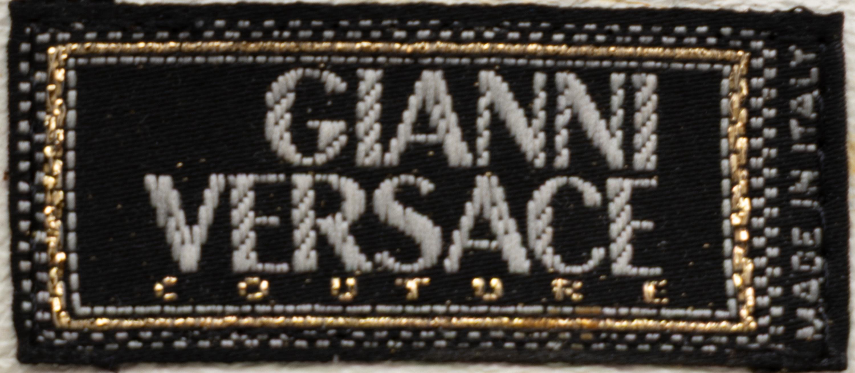 Gianni Versace, White Leather Belt Bag