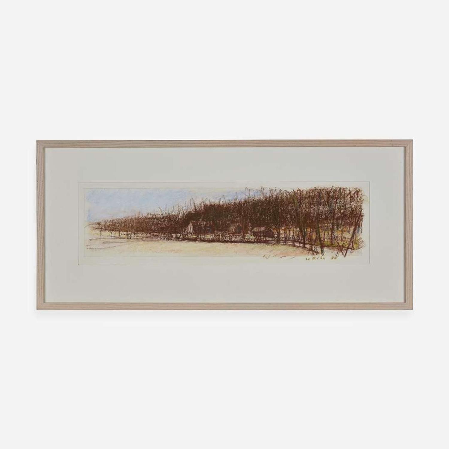 Wolf Kahn (American/ German, 1927-2020) Farm on the Flood Plain
