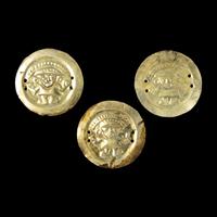 Three Chimu Gold Alloy Discs