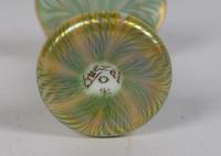 A Quezal Iridescent Glass Vase