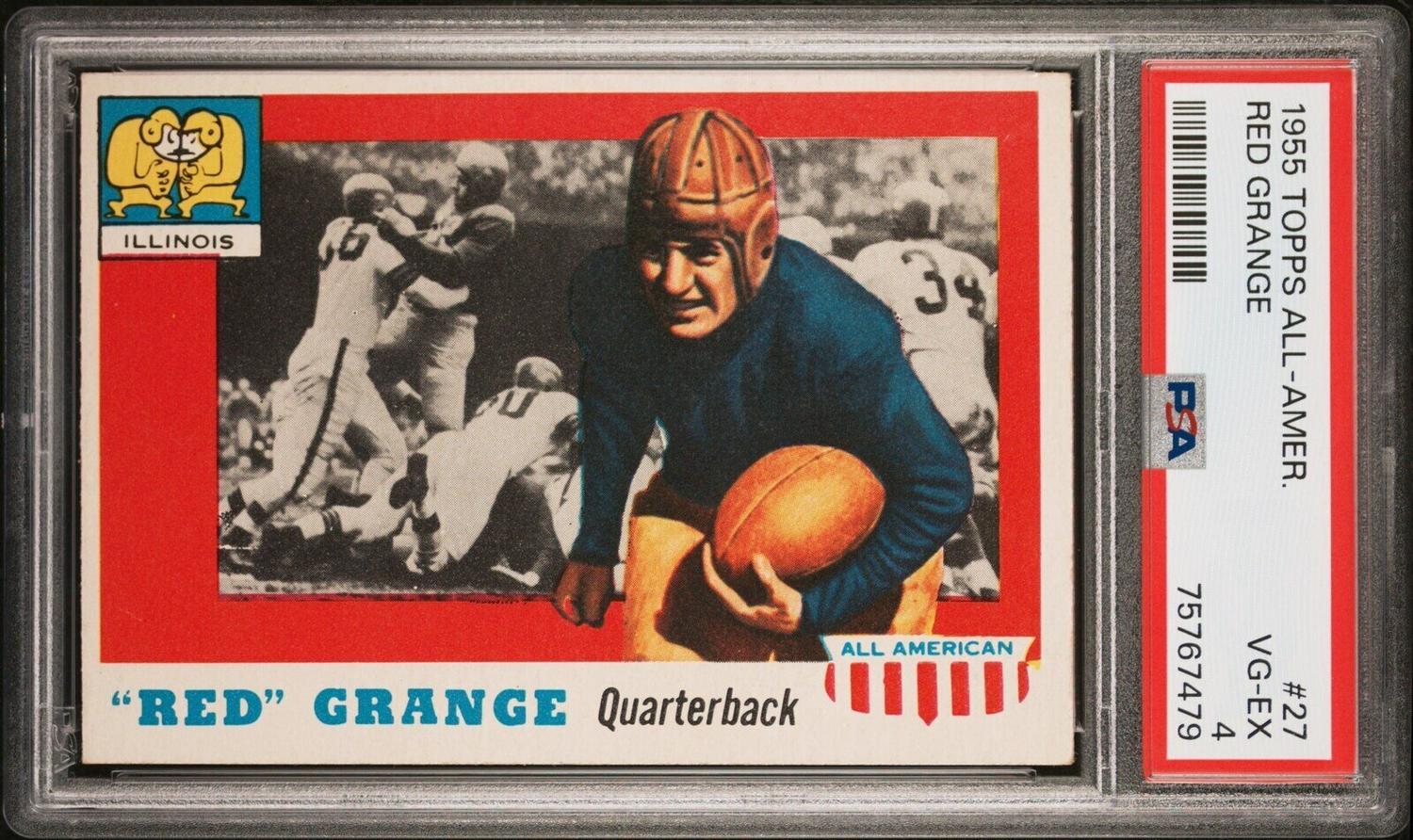 A Group 1955 Topps All American PSA Graded Football Cards,