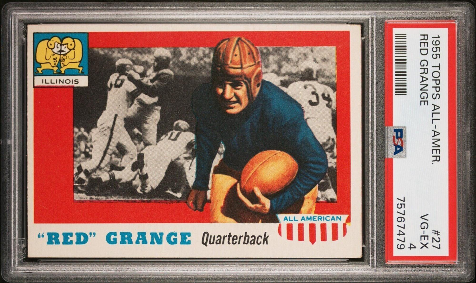 A Group 1955 Topps All American PSA Graded Football Cards,