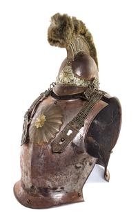 A Suit of Napoleon III Carabinier Parade Armor Height of breast plate 15 1/2 inches.