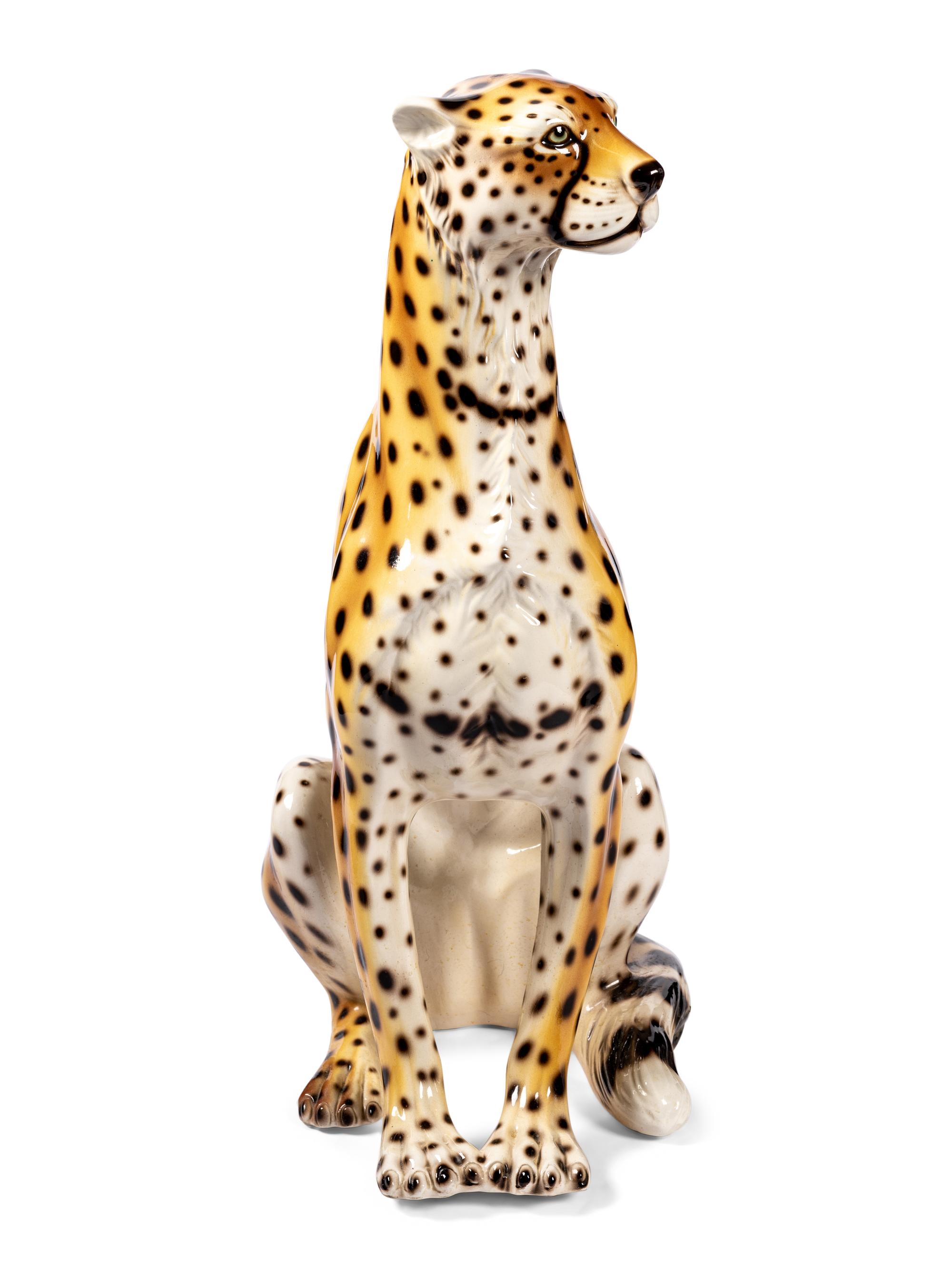 An Italian Ceramic Cheetah