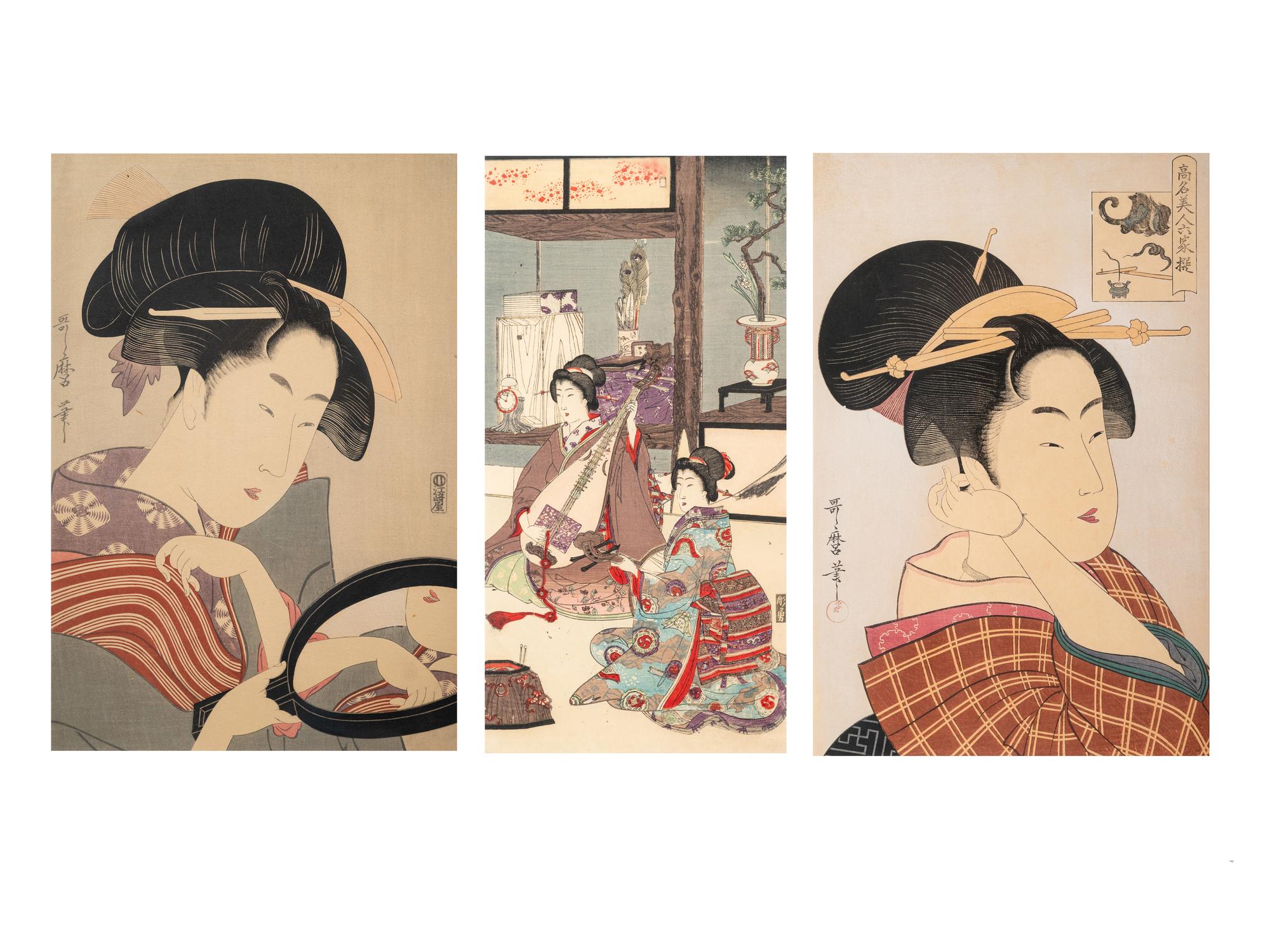 Three Japanese Woodblock Prints