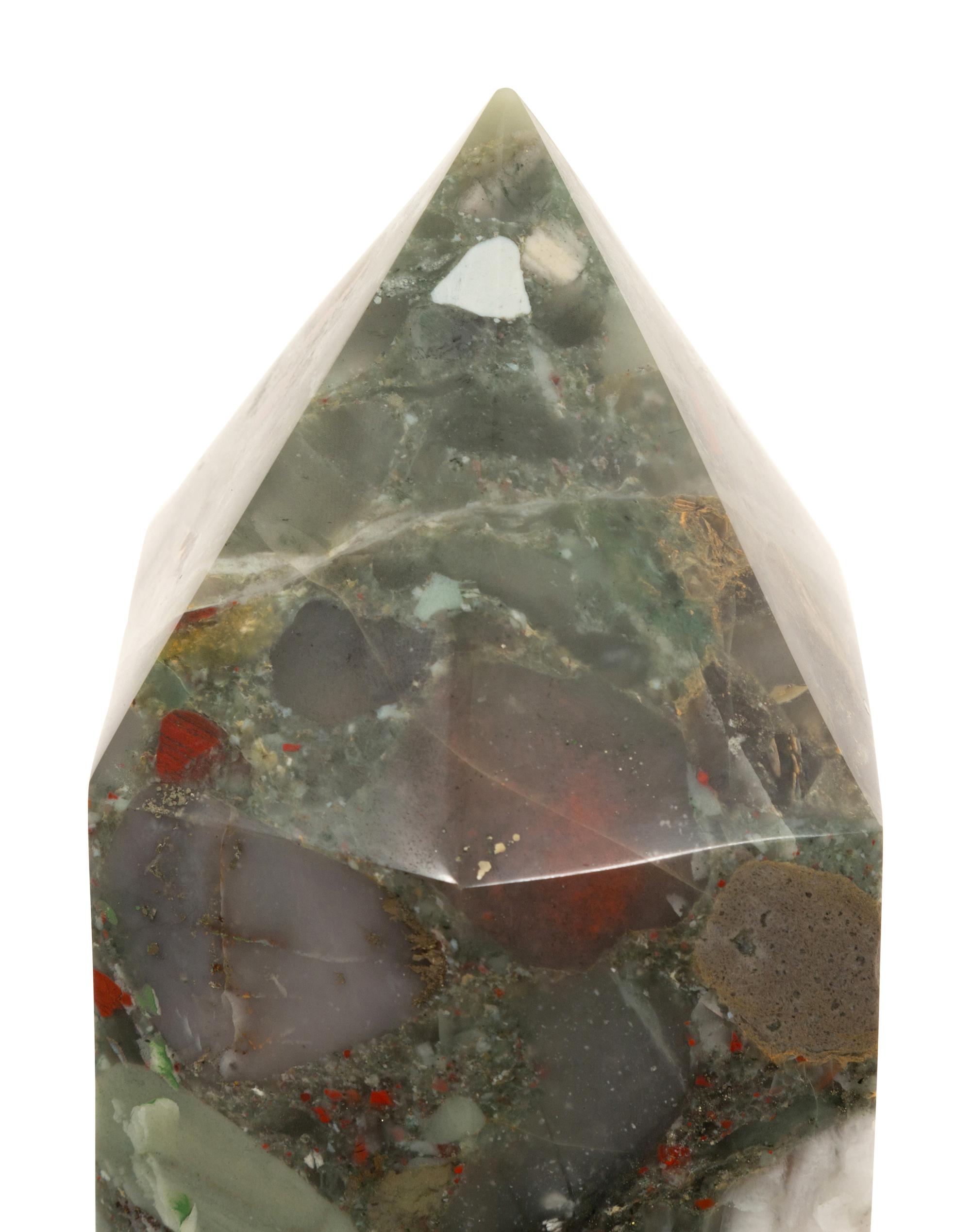 A Solid Agate Obelisk