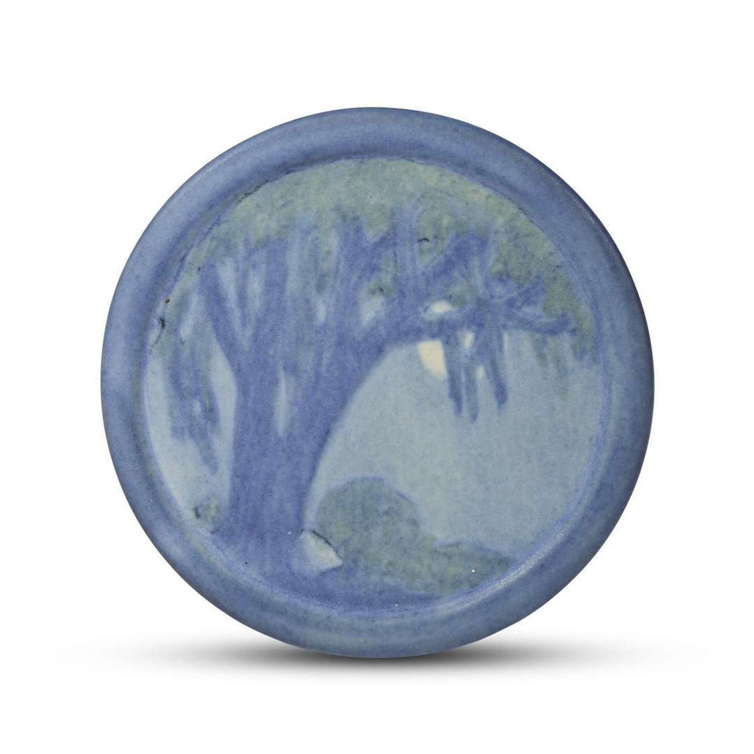Sadie Irvine for Newcomb College Pottery trivet, new orleans, louisiana, circa 1920
