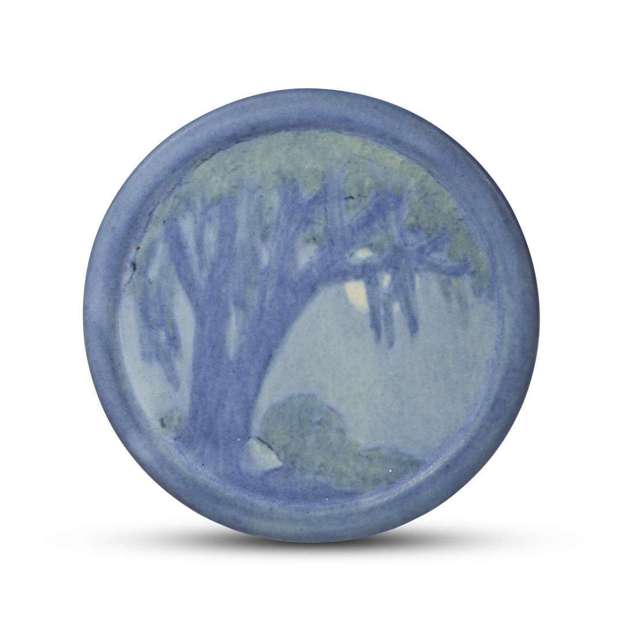 Sadie Irvine for Newcomb College Pottery trivet, new orleans, louisiana, circa 1920