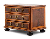 A George I Oysterwood Diminutive Chest of Drawers