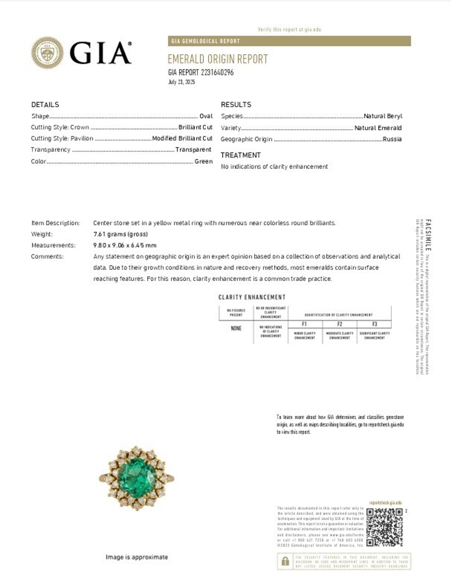 EMERALD AND DIAMOND RING