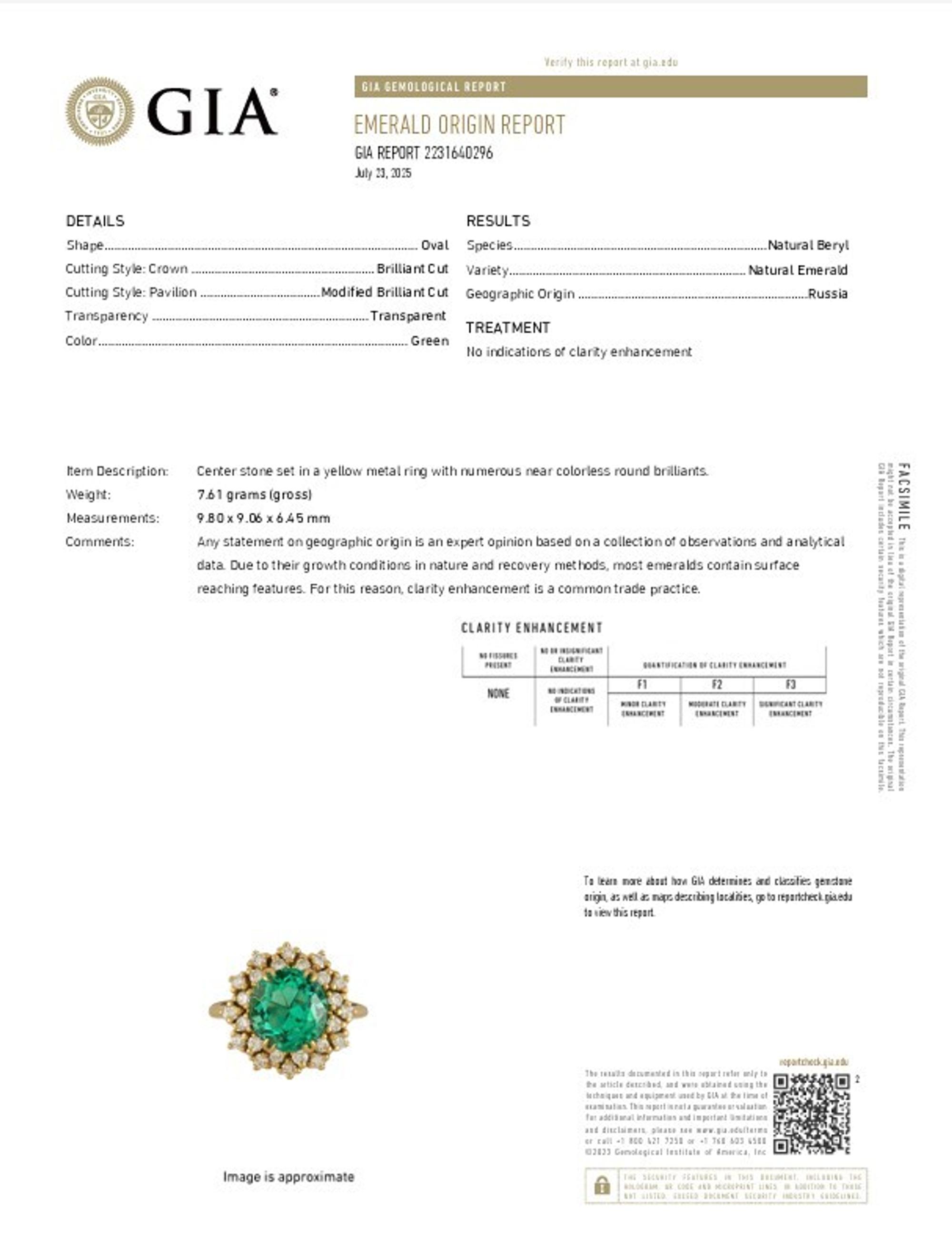EMERALD AND DIAMOND RING