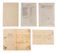 [INDIAN WARS]. A group of pamphlets and documents related to Indian Wars and Indian policy of the 1830s and 1840s, including: