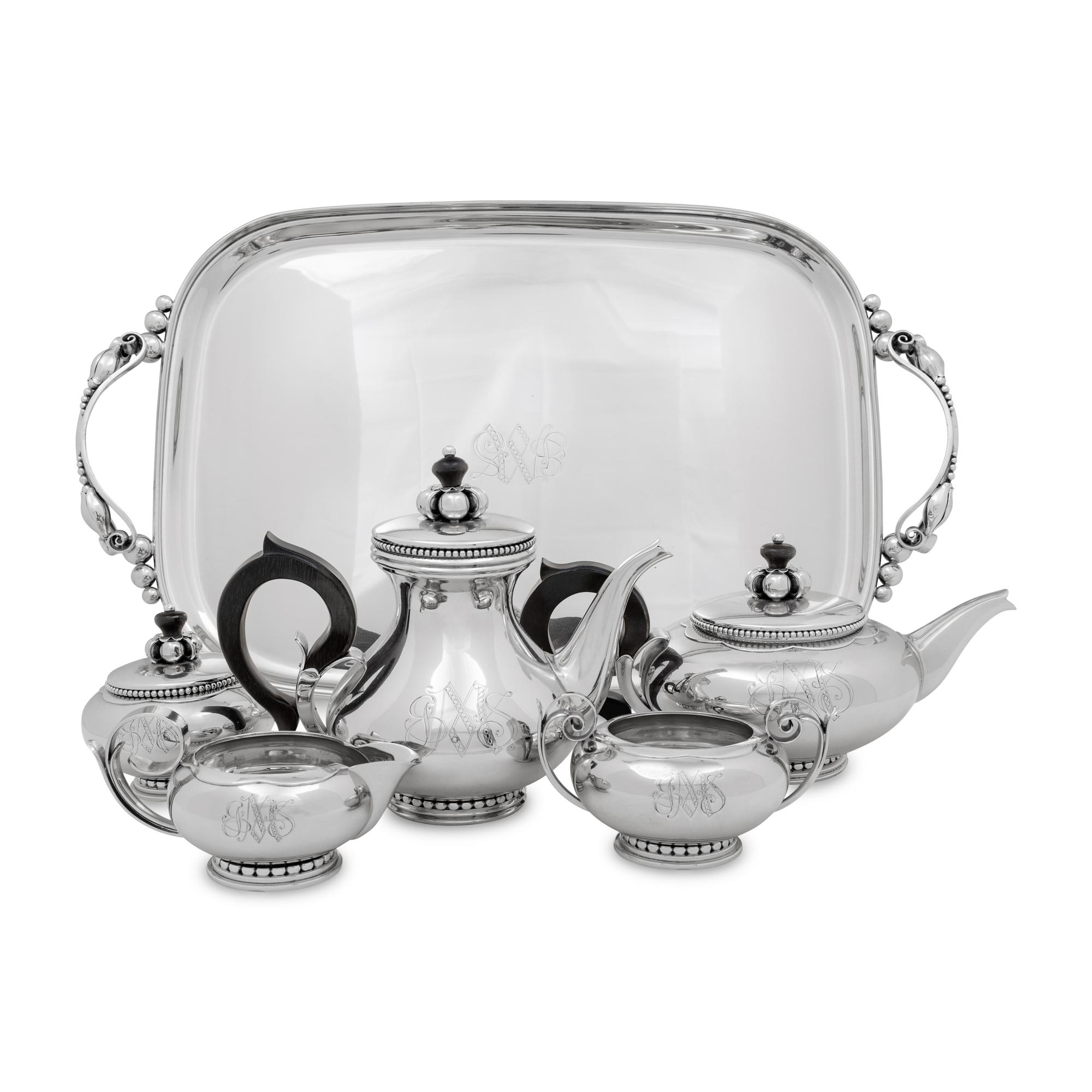 An American Silver Six-Piece Tea and Coffee Service