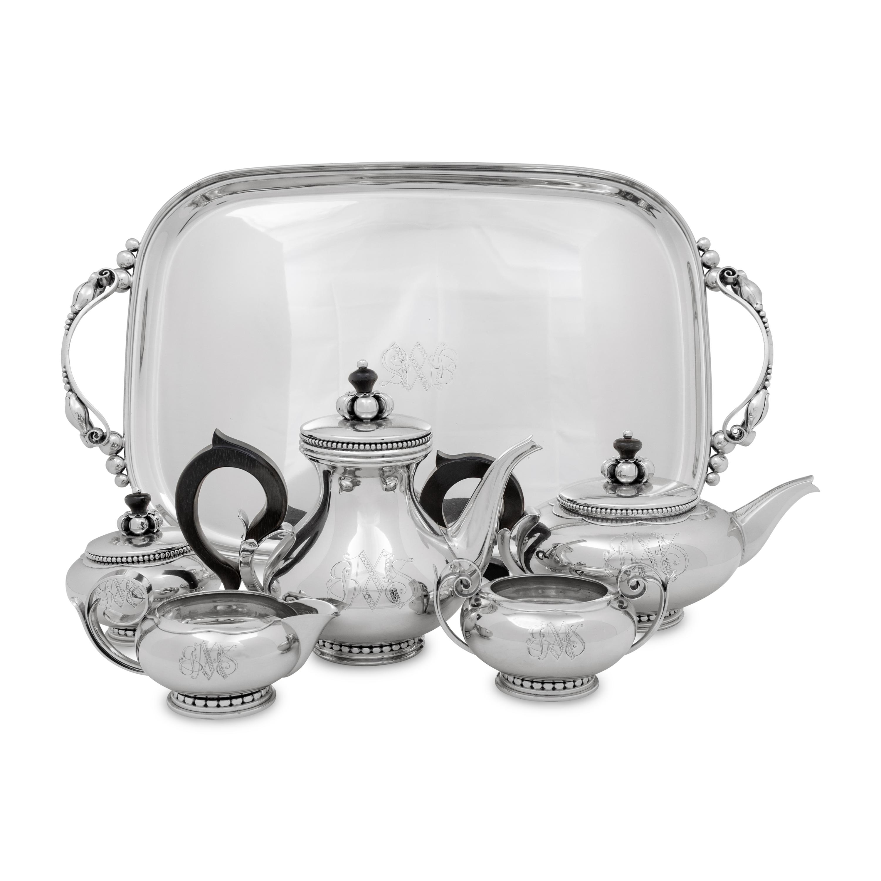 An American Silver Six-Piece Tea and Coffee Service