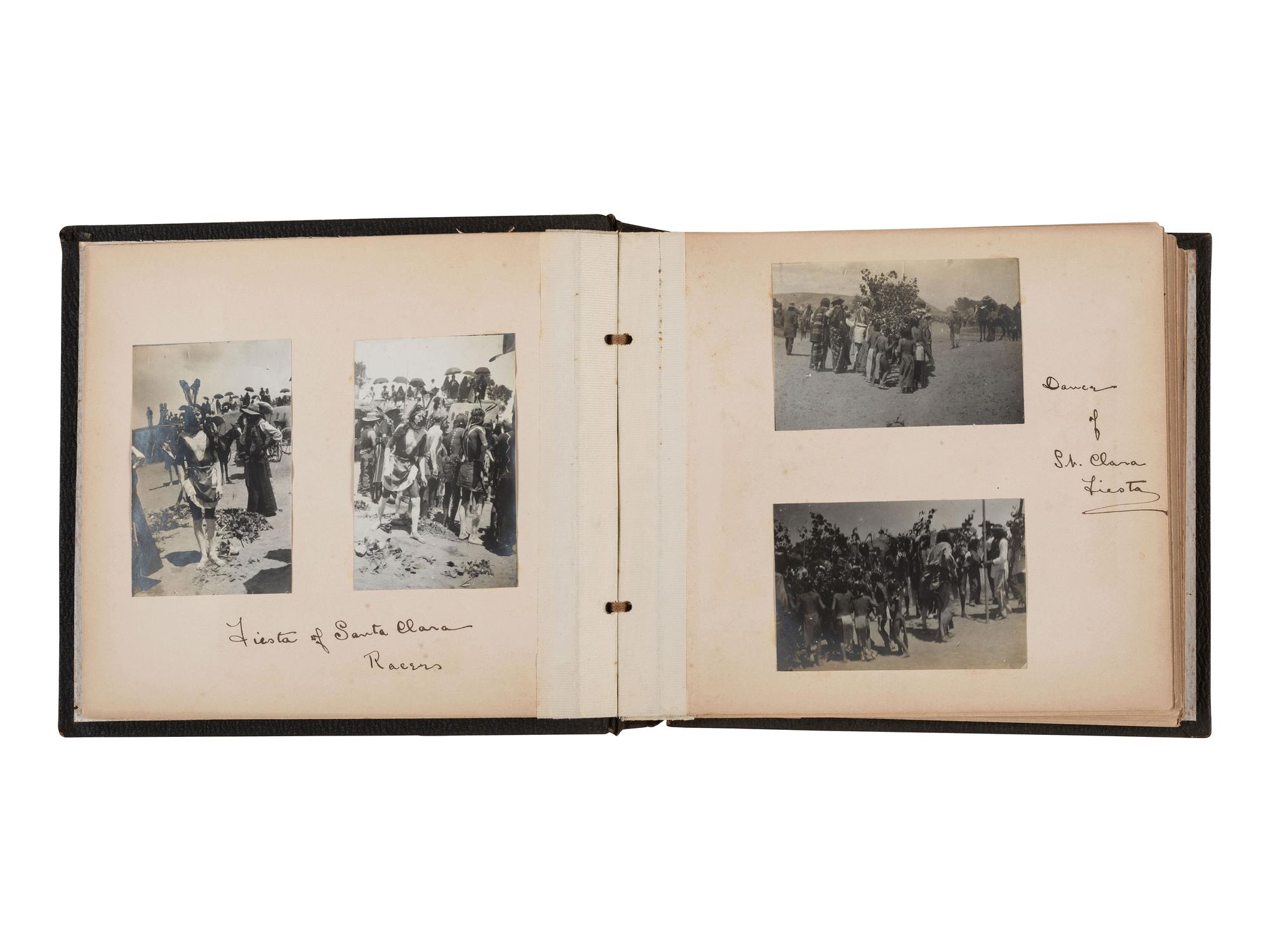 [NATIVE AMERICANS]. Album containing 54 photographs documenting an excursion in the Southwestern United States, incl. views of pueblos and Ute subjects.