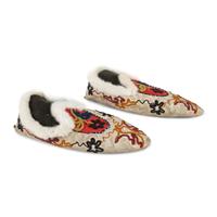Tlingit Beaded Hide Moccasins