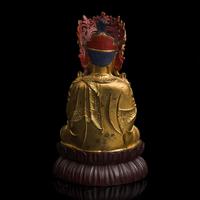 A Gilt-Lacquered Bronze Figure of a Seated Bodhisattva 鎏金銅菩薩坐像